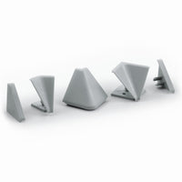 kit per alzatina triangolare colore bianco cod:ferx.500020