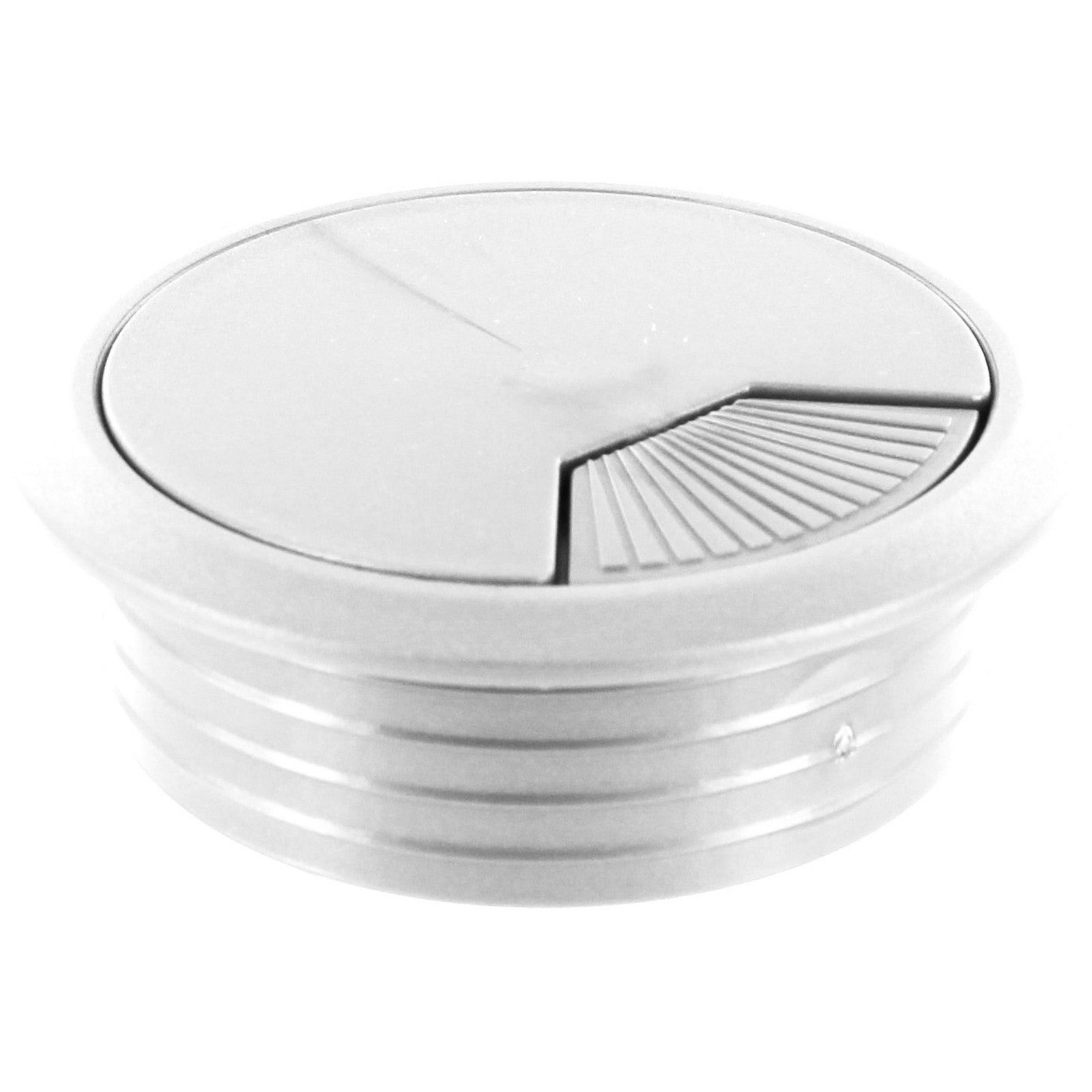 bocchetta passacavi d.mm.60 in  plastica bianco cod:ferx.500021