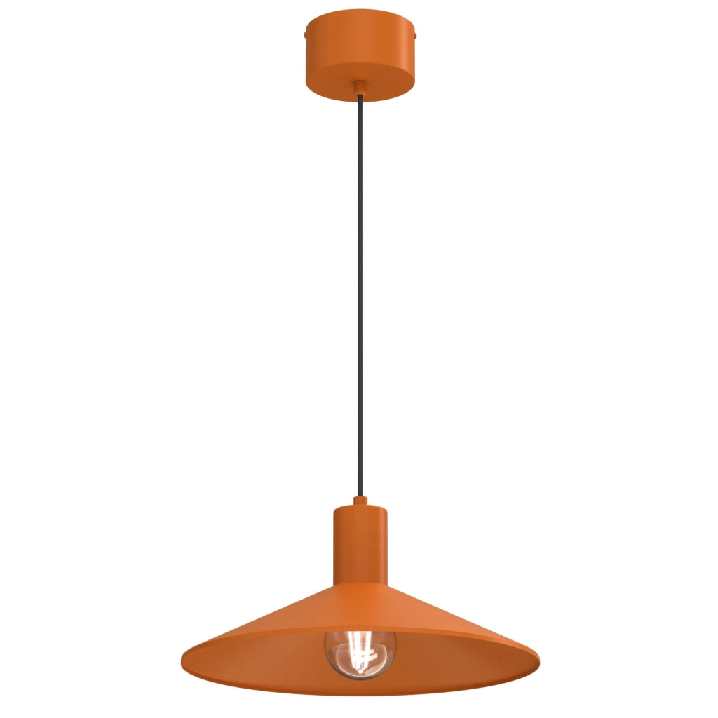 Lampada sospesa Nox 1xE27 metallo arancione 36 cm Luminex