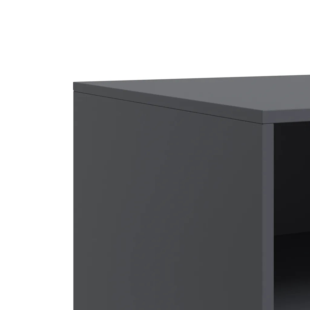 Mobili TV 2 pz | Armadietto TV | Mobile Porta TV Antracite 67x39x44 cm in Acciaio