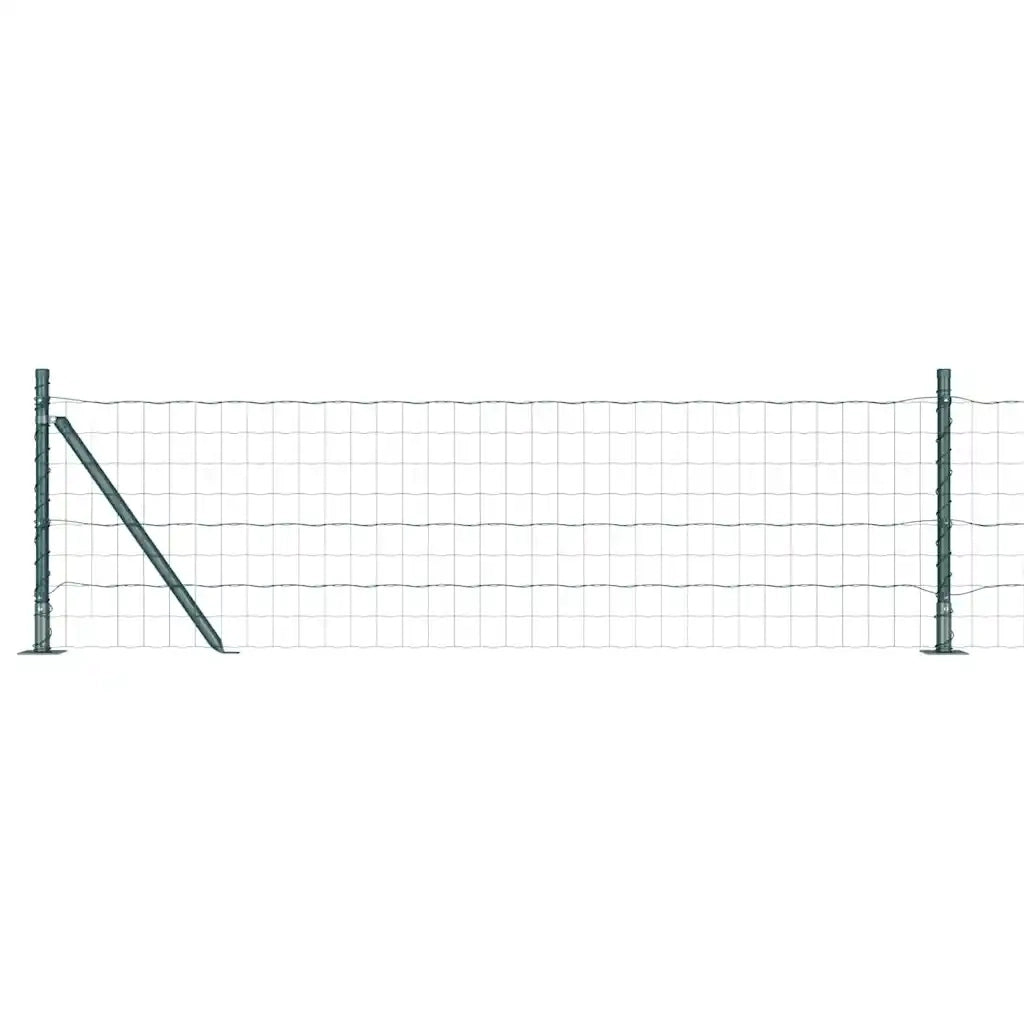 Recinzione con Posto Verde 0,4 x 50 m Acciaio e PVC