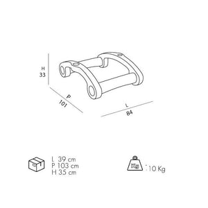 Supporto Per Versione Galleggiante Chaise Longe In Polietilene Colore Viola Cv-S930/4005