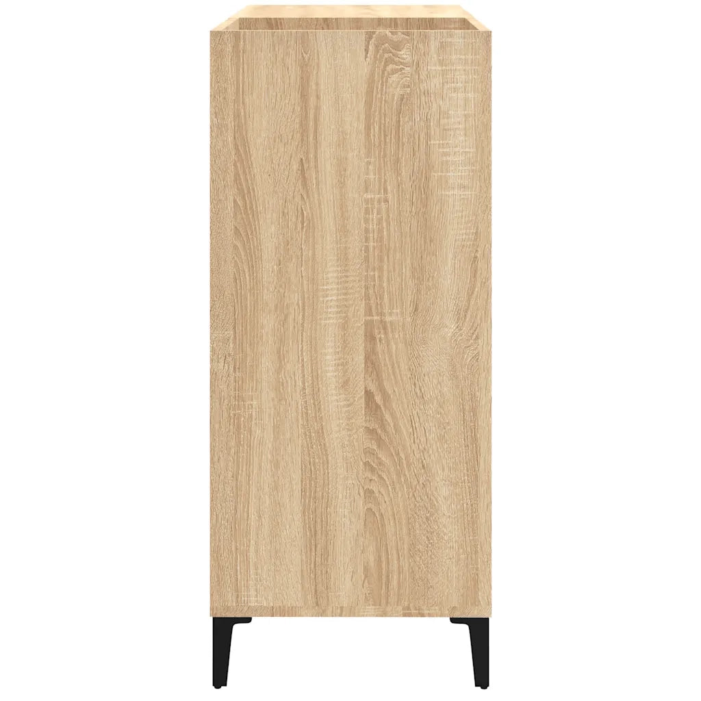 Mobile Porta Dischi Rovere Sonoma 84,5x38x89 Legno Multistrato 832000