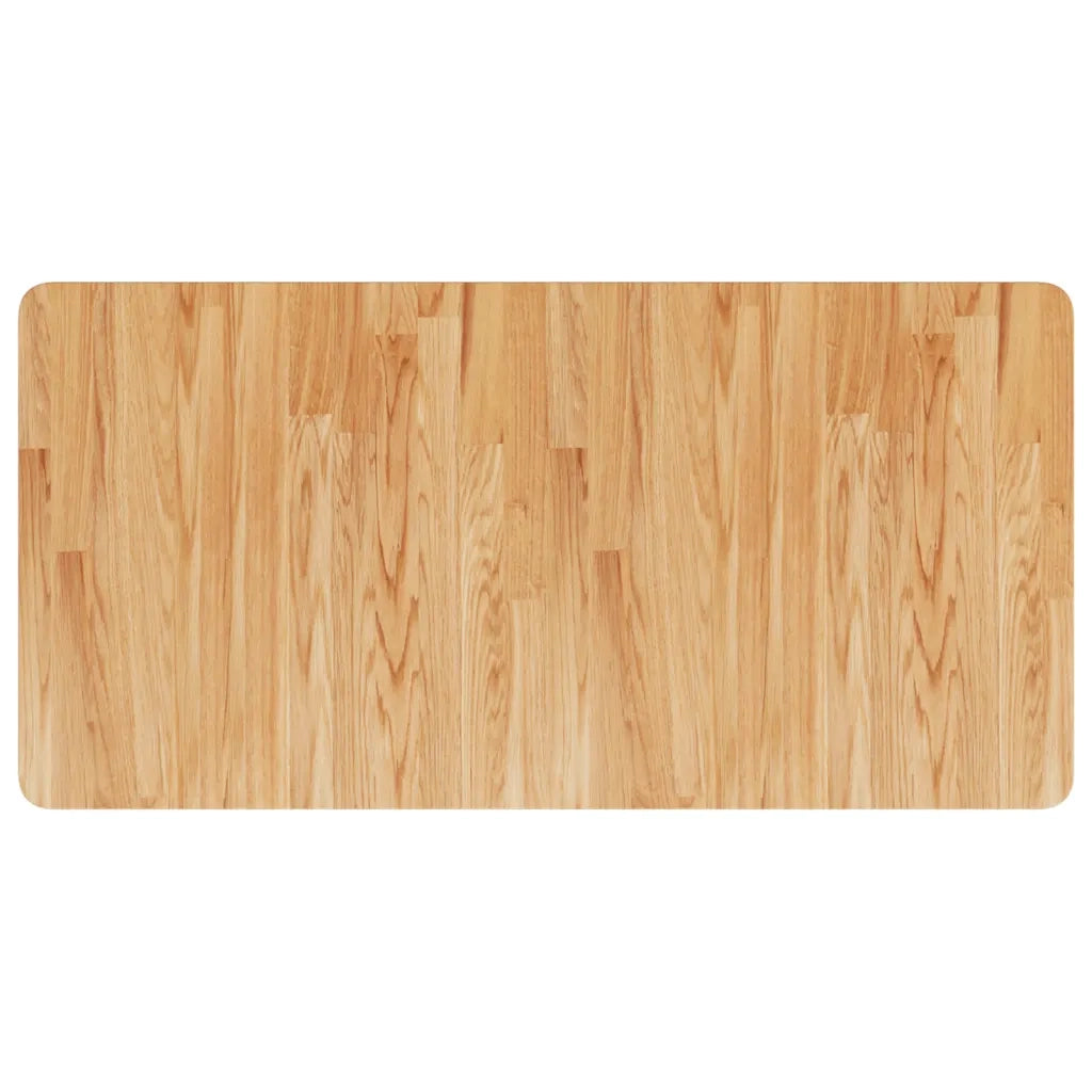 Piano Bagno Marrone Chiaro 100x50x2,5cm Legno Massello Trattato CFW2606570