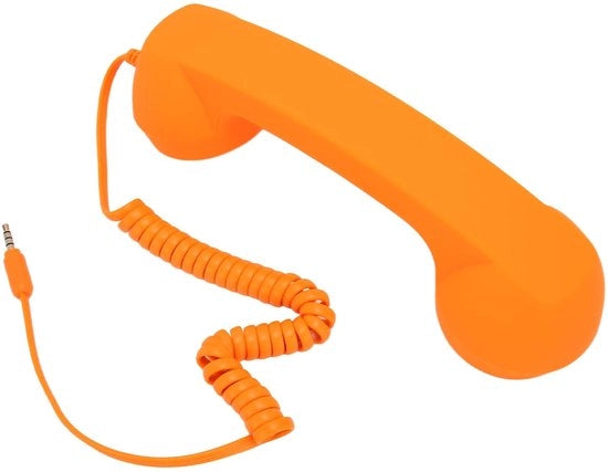 Telefono Rettro - Ricevitore Telefonico - Connettore 3,5 mm - Altoparlante Regolabile - Cavo di 9 ft con Bobina - Resistente ai Ray X