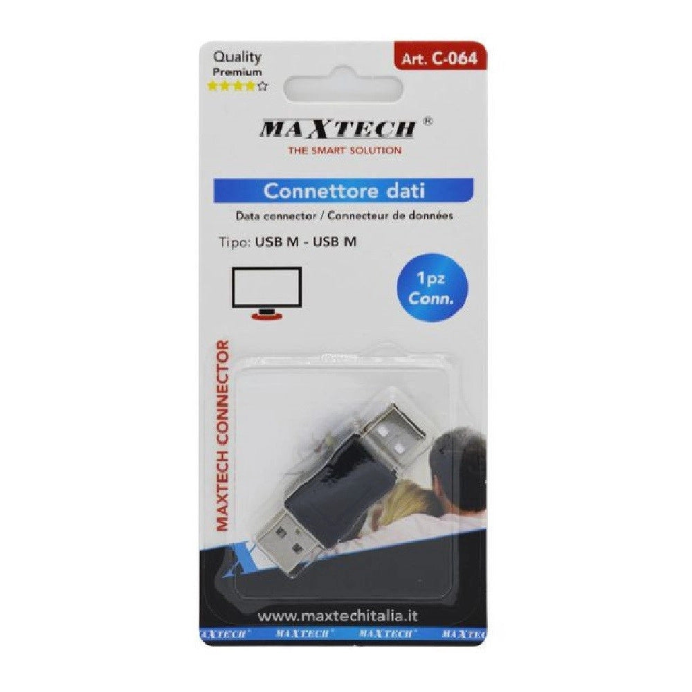 Trade Shop - Connettore Dati Adattatore Usb Maschio-maschio Spina Accoppiatore Computer C-064 -