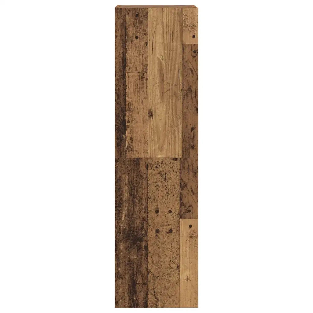 vidaXL Mobili TV a Parete 6 pz Legno Vecchio Legno Multistrato