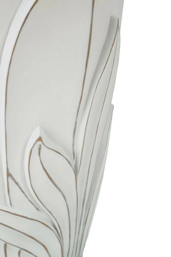 Vaso Tramigna, Complemento d'arredo, Articolo decorativo, Accessorio d'arredo, 29x29 h48 cm, Bianco