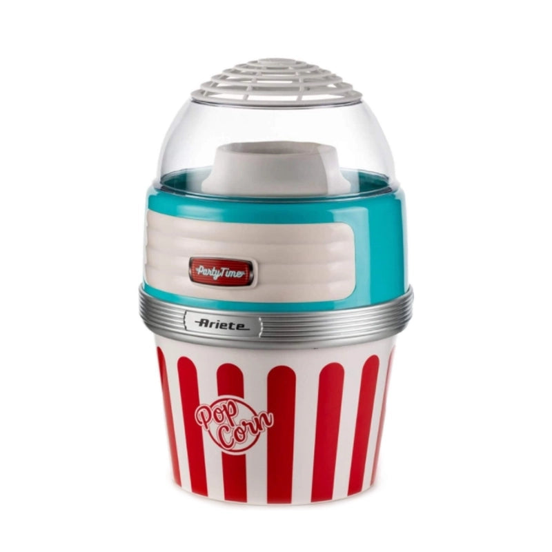 Ariete 2957 pop corn xl party time - macchina per popcorn - scoppia 60gr di mais in 2 minuti ad aria calda - ciotola estraibile - 1100 watt - azzurro - ARI2957
