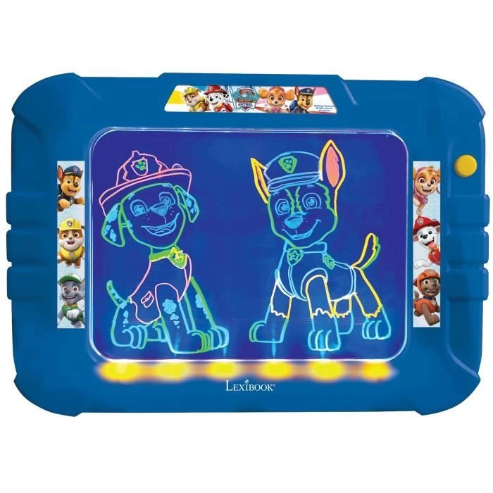 PAT 'PATROUILLE Ardesia per disegnare neon con pennarelli e modelli colorati - LEXIBOOK