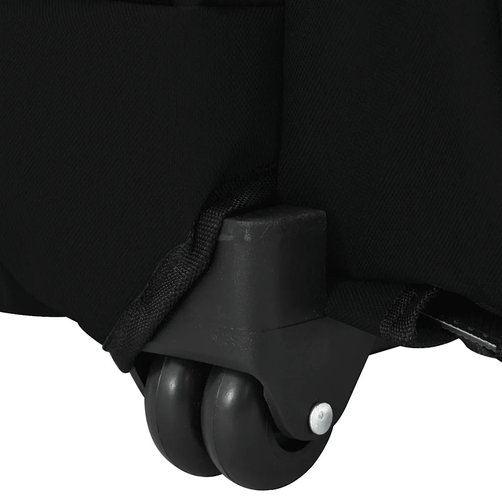 Carrello per Animali 3 in 1 Design Nero 48x32x(57-106) cm Tessuto Oxford 42007372