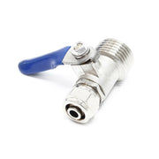 Valvola a sfera diametro 10 mm raccordo Jaco 20 mm (1/2") filettatura maschio oi 16_0001777