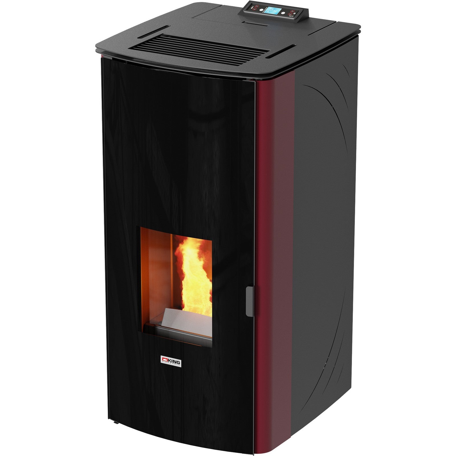 stufa pellet king 17dd idro kw17 bordeaux cod:ferx.500202