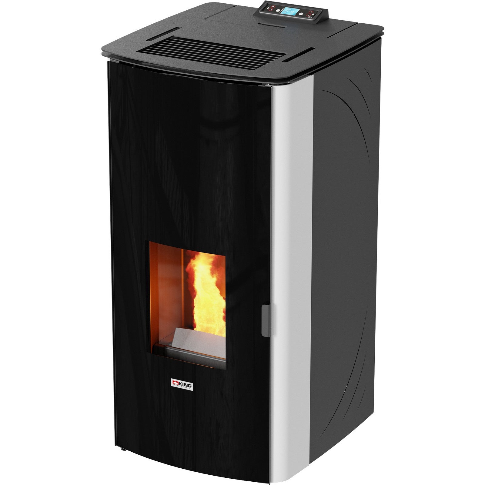 stufa pellet king 17dd idro kw17 bianco cod:ferx.500203