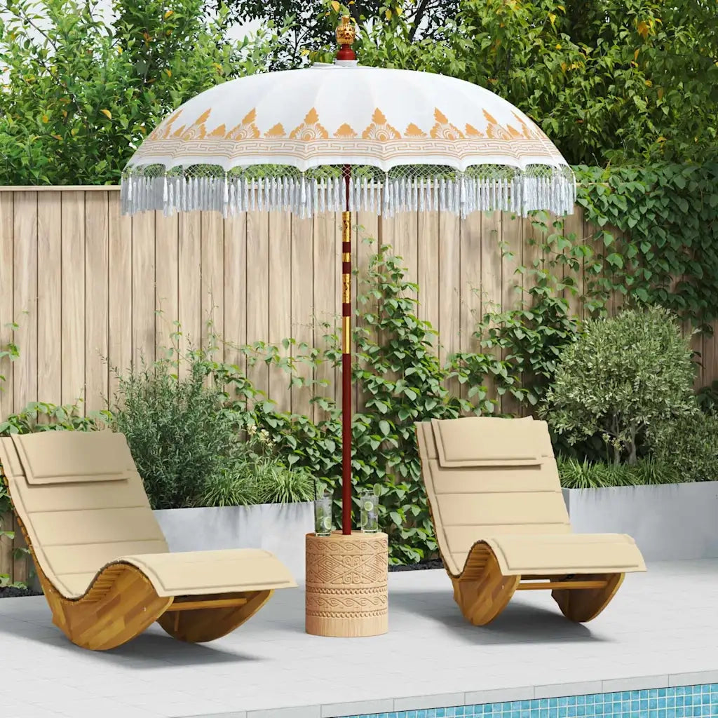 Parasol-Ombrellone da giardino Balinese Crema 190 x 190 x 260 cm 695169