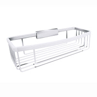 Lineabeta - Portaoggetti doccia rettangolare sganciabile L.26 cm in acciaio lucido