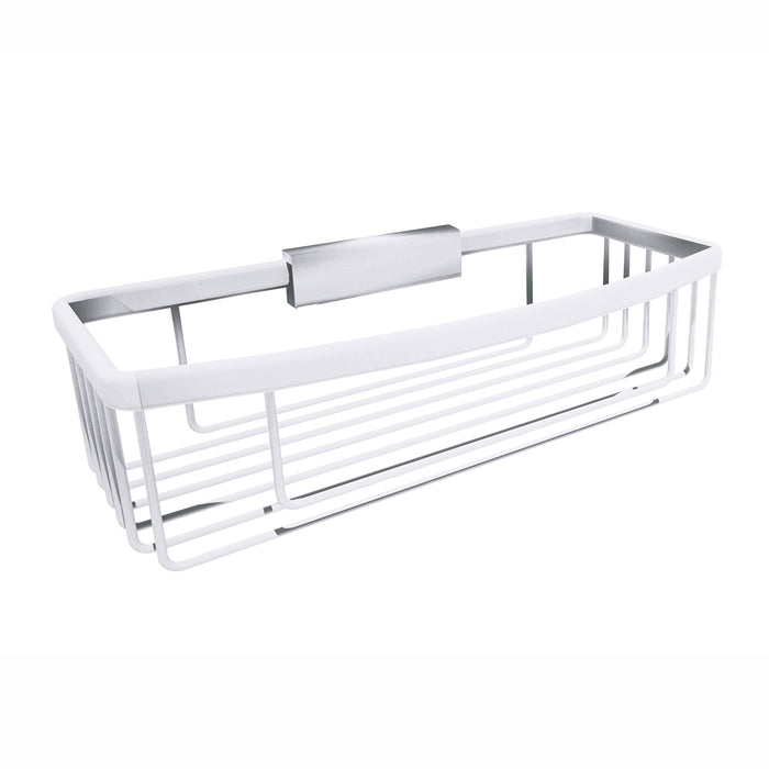 Lineabeta - Portaoggetti doccia rettangolare sganciabile L.26 cm in acciaio lucido