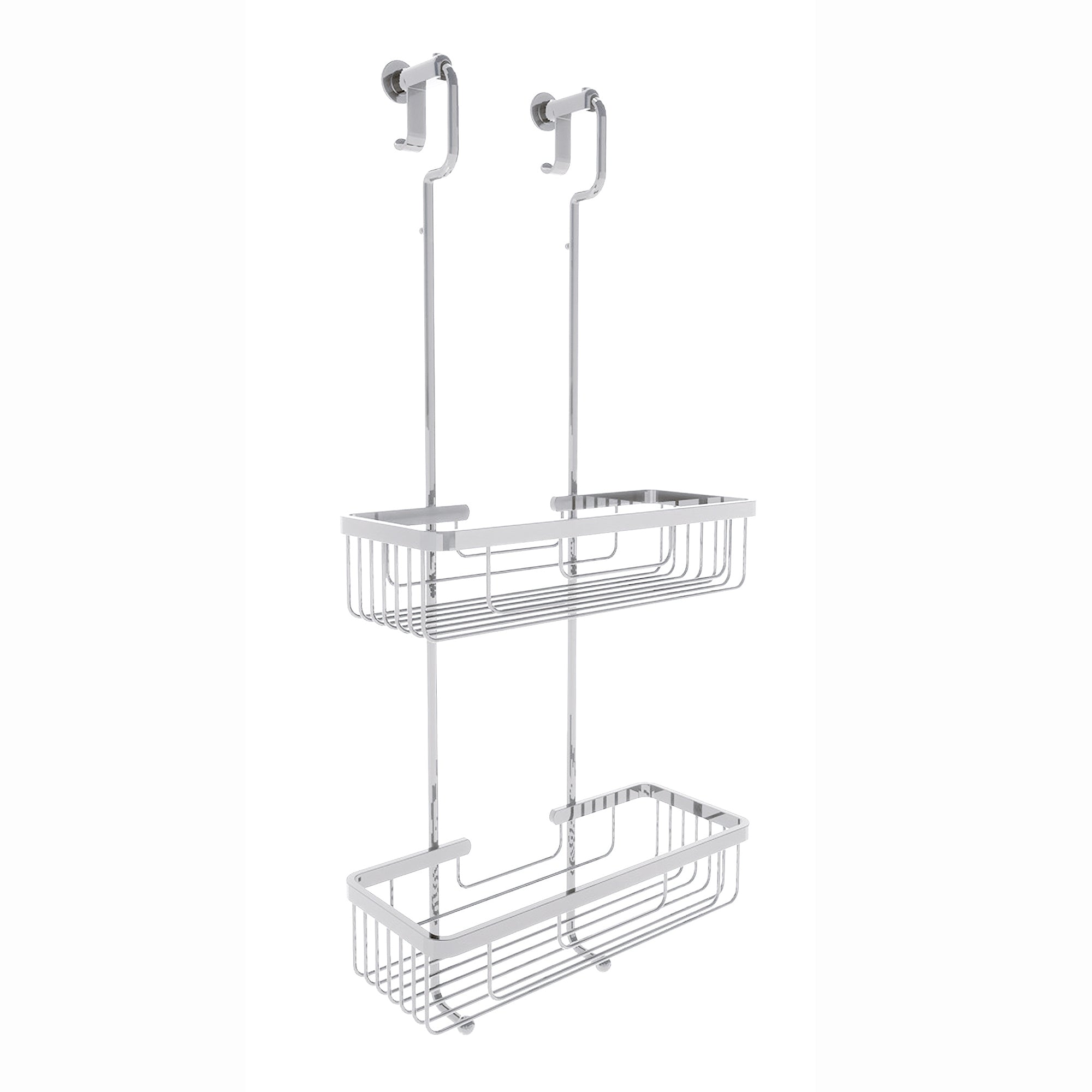 Lineabeta - Cestino portaoggetti doccia doppio appendibile acciaio lucido
