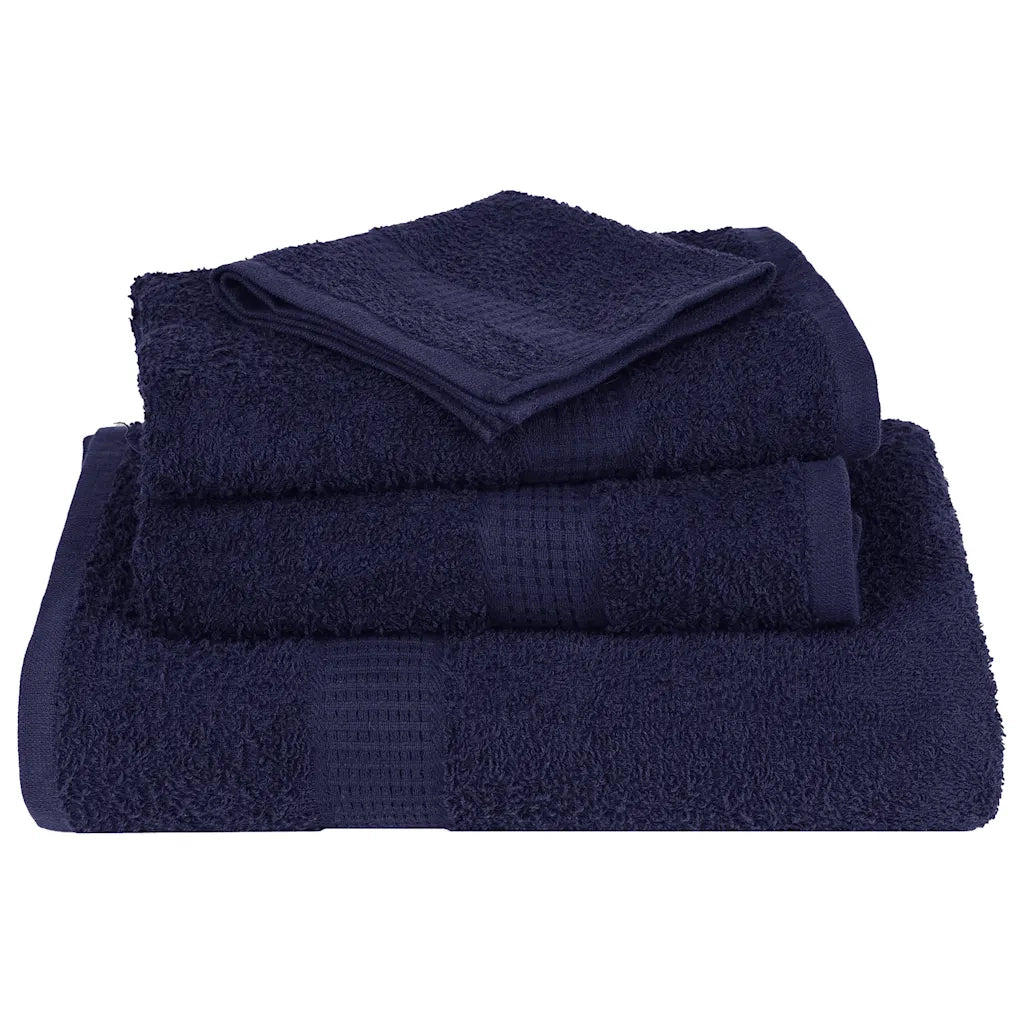 Asciugamani per sauna FROGN 10 pezzi blu navy 80x200 cm 360 g/m² 136793