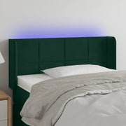 Testiera a LED-Testata con LED Verde Scuro 83x16x78/88 cm in Velluto 558430