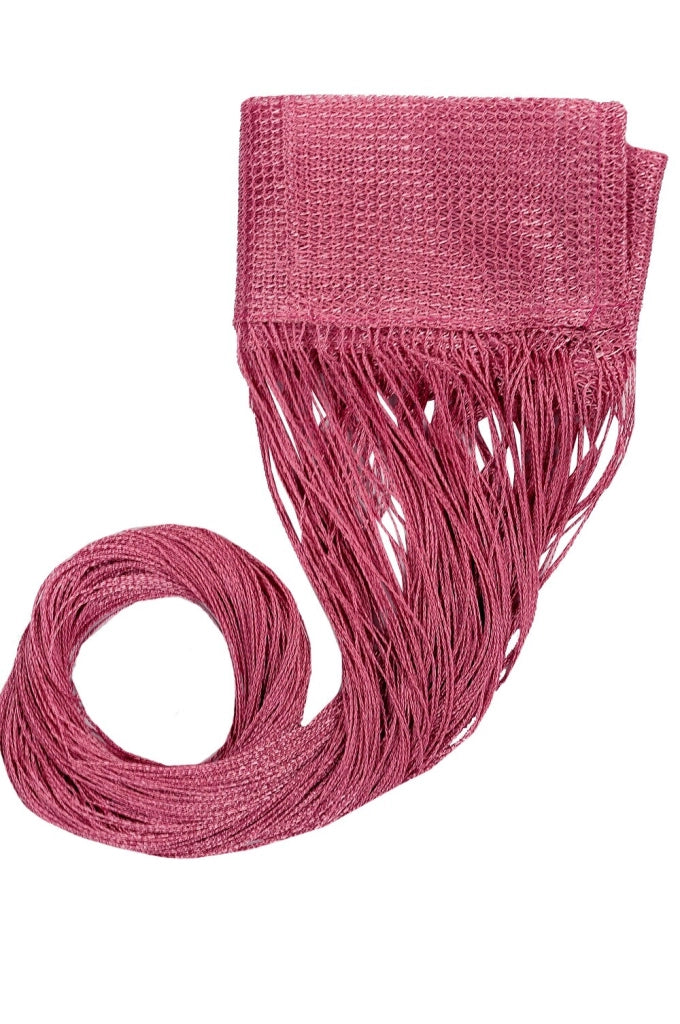 Tenda a Fili Elegante Per Porte Finestre Pannello 140x290 Cm Divisorio Camere Stanze Ambienti Rosa