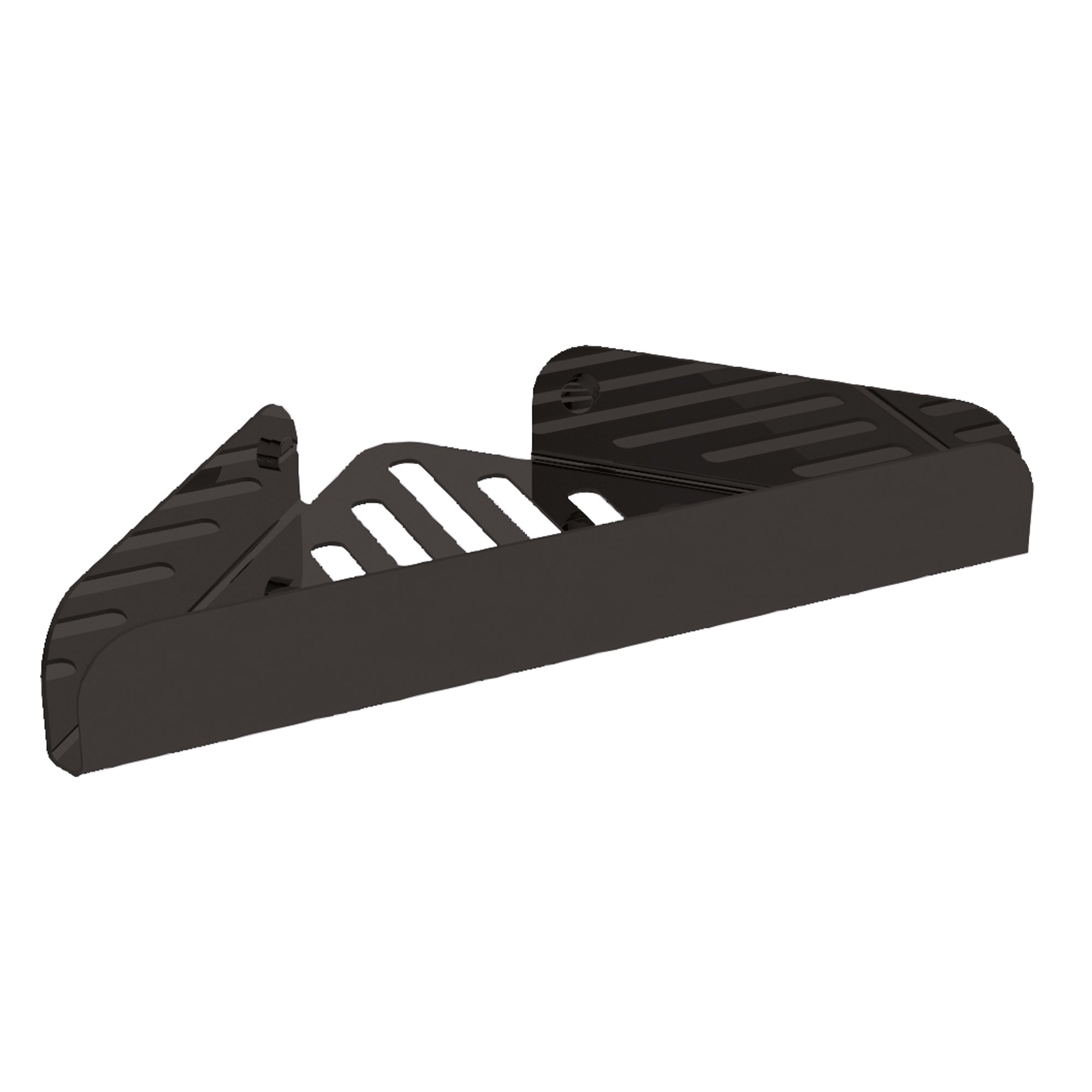 Lineabeta - Mensola doccia L.28,4 H.4 cm angolare Filo in acciaio nero opaco