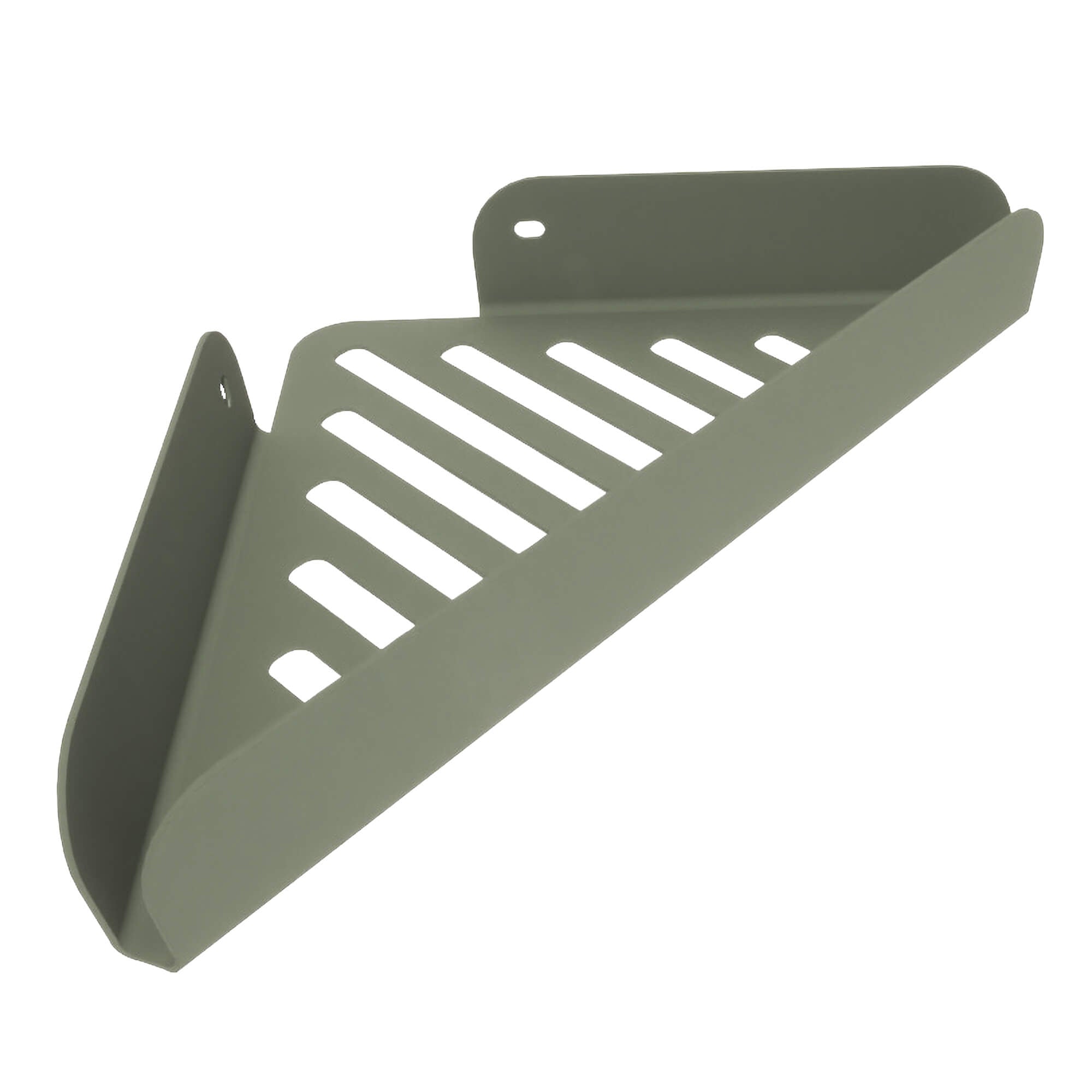 Lineabeta - Mensola doccia L.28,4 H.4 cm angolare Filo in acciaio verde salvia opaco