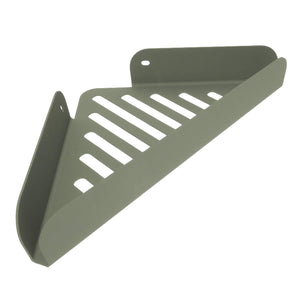 Lineabeta - Mensola doccia L.28,4 H.4 cm angolare Filo in acciaio verde salvia opaco