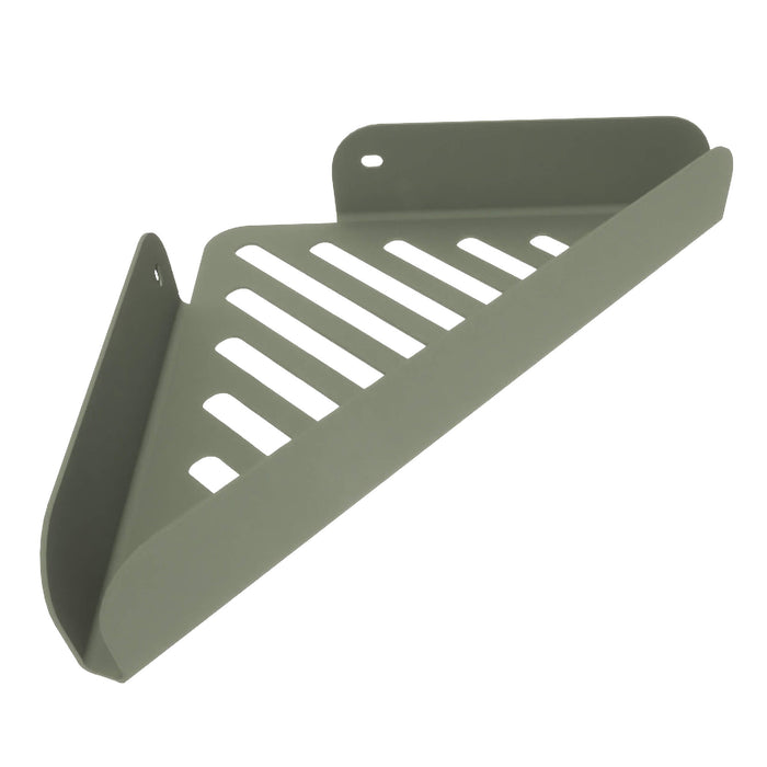 Lineabeta - Mensola doccia L.28,4 H.4 cm angolare Filo in acciaio verde salvia opaco