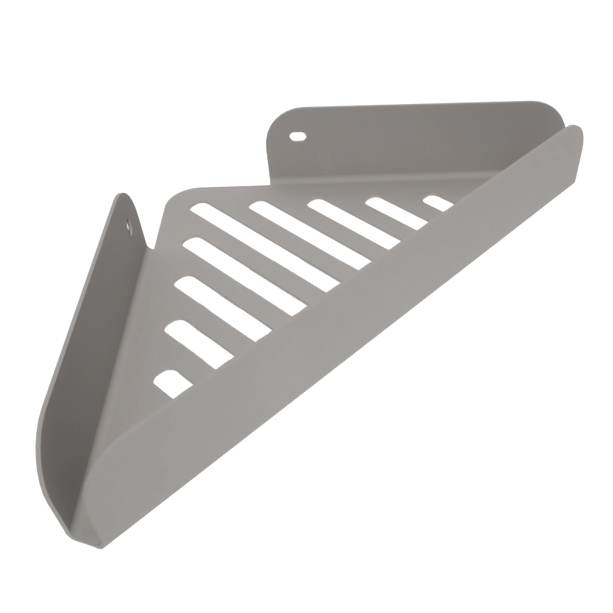 Lineabeta - Mensola doccia L.28,4 H.4 cm angolare Filo in acciaio verde grigio opaco