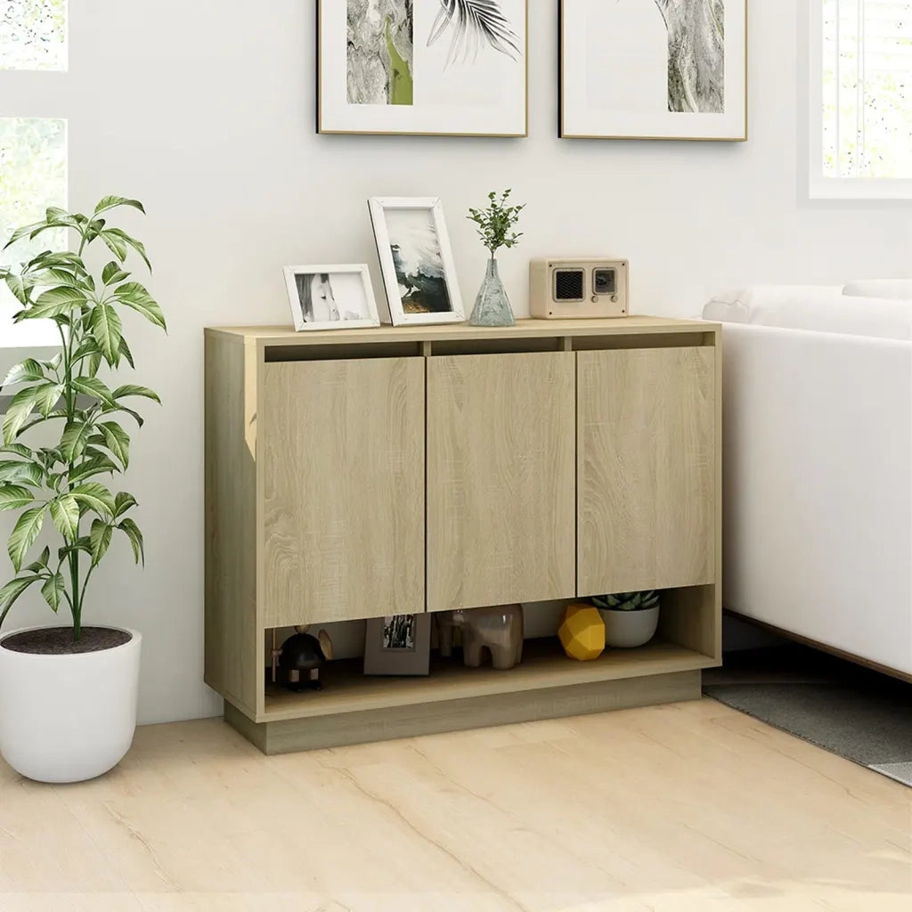 Credenza-Buffet-Armadio da cucina Rovere Sonoma 97x31x75 cm in Truciolato