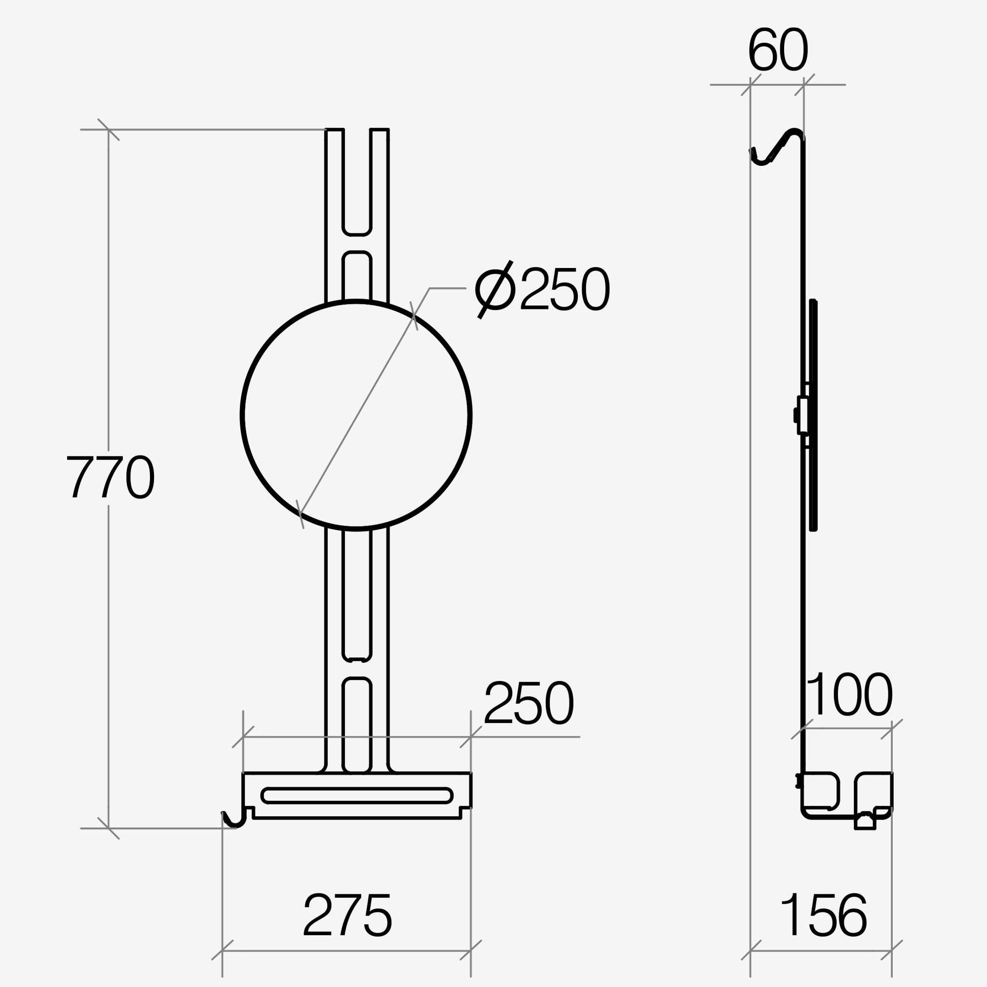 Lineabeta - Mensola doccia da appendere Filo con ripiano e specchio bianco