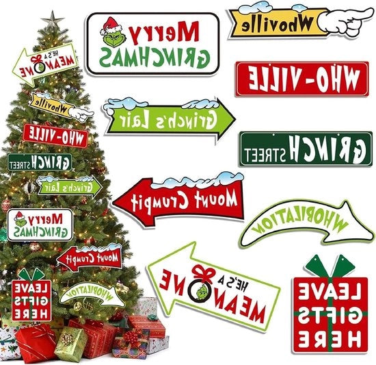 Decorazioni di Natale - 18 pezzi di appendi decorazioni per feste di Natale e regali di Natale