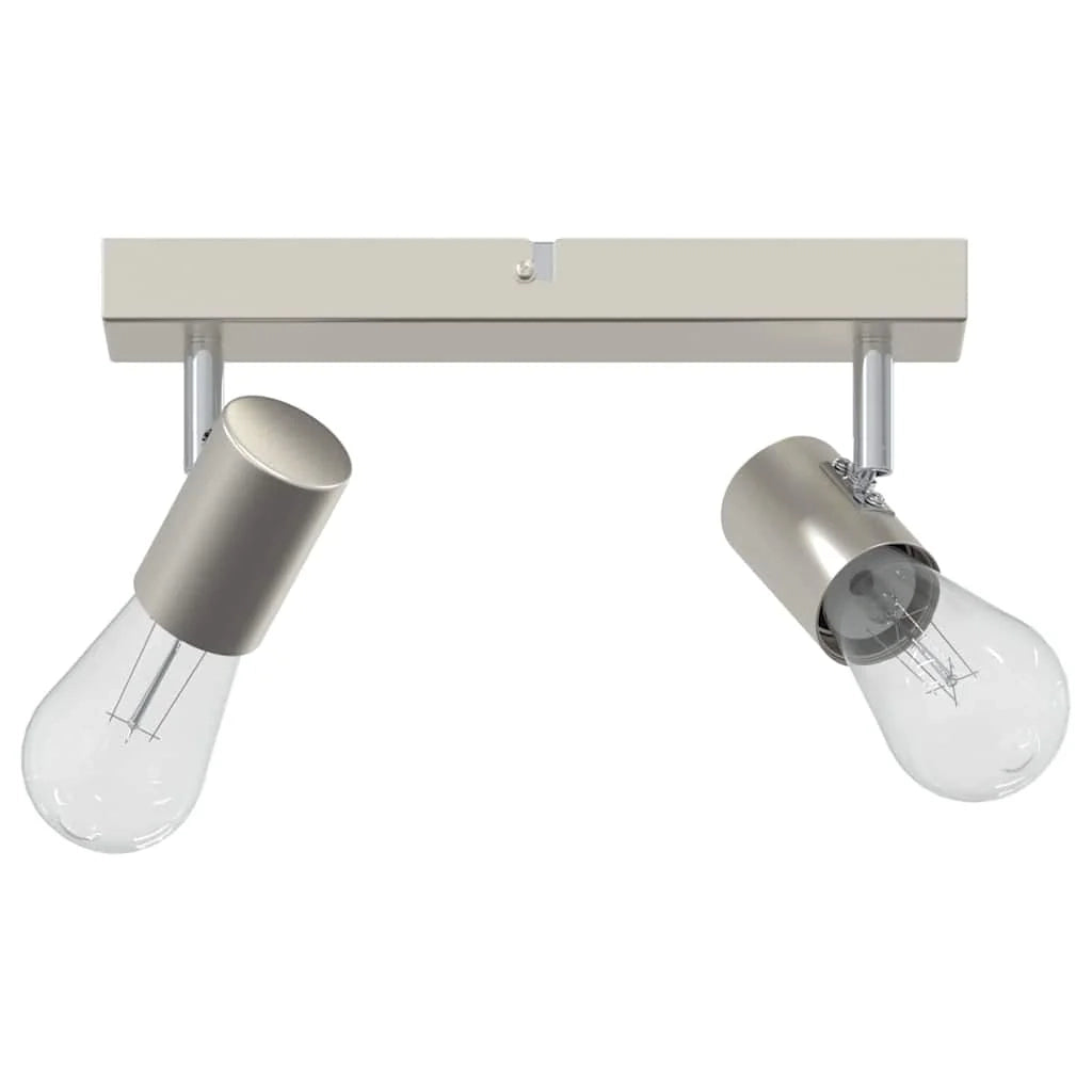 Faretto da soffitto moderno girevole per interni 26 x 6,5 x 11,5 cm finitura metallo nichel opaco 02_0058290