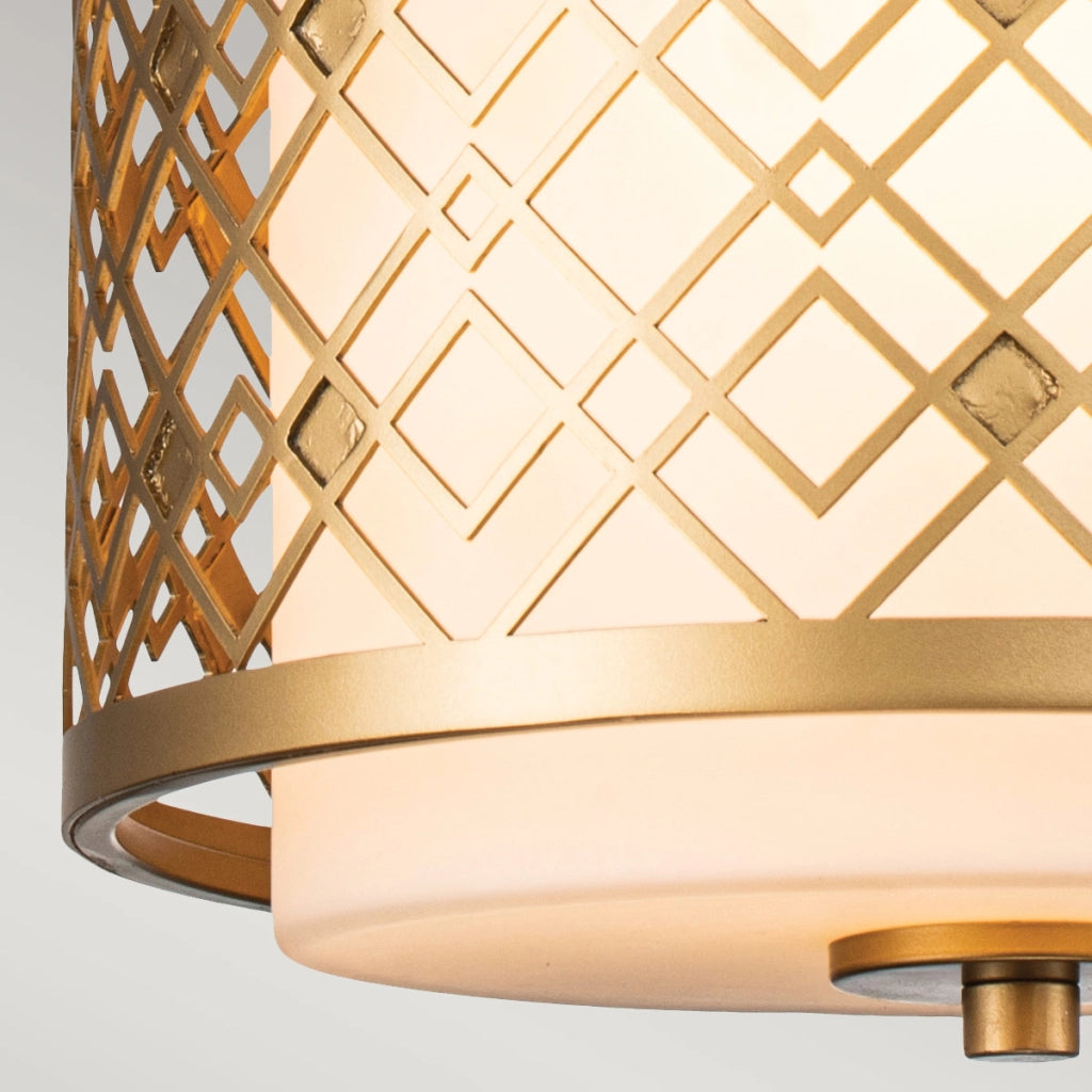 Lampada a sospensione Elstead Ziggy oro laccato 2xE14