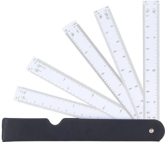 Sala a forma di vento multifunzionale - Scala con calibrazione chiara - Ripiegabile - Materiale morbido/elasticizzato - Materiali di alta qualità - Righello