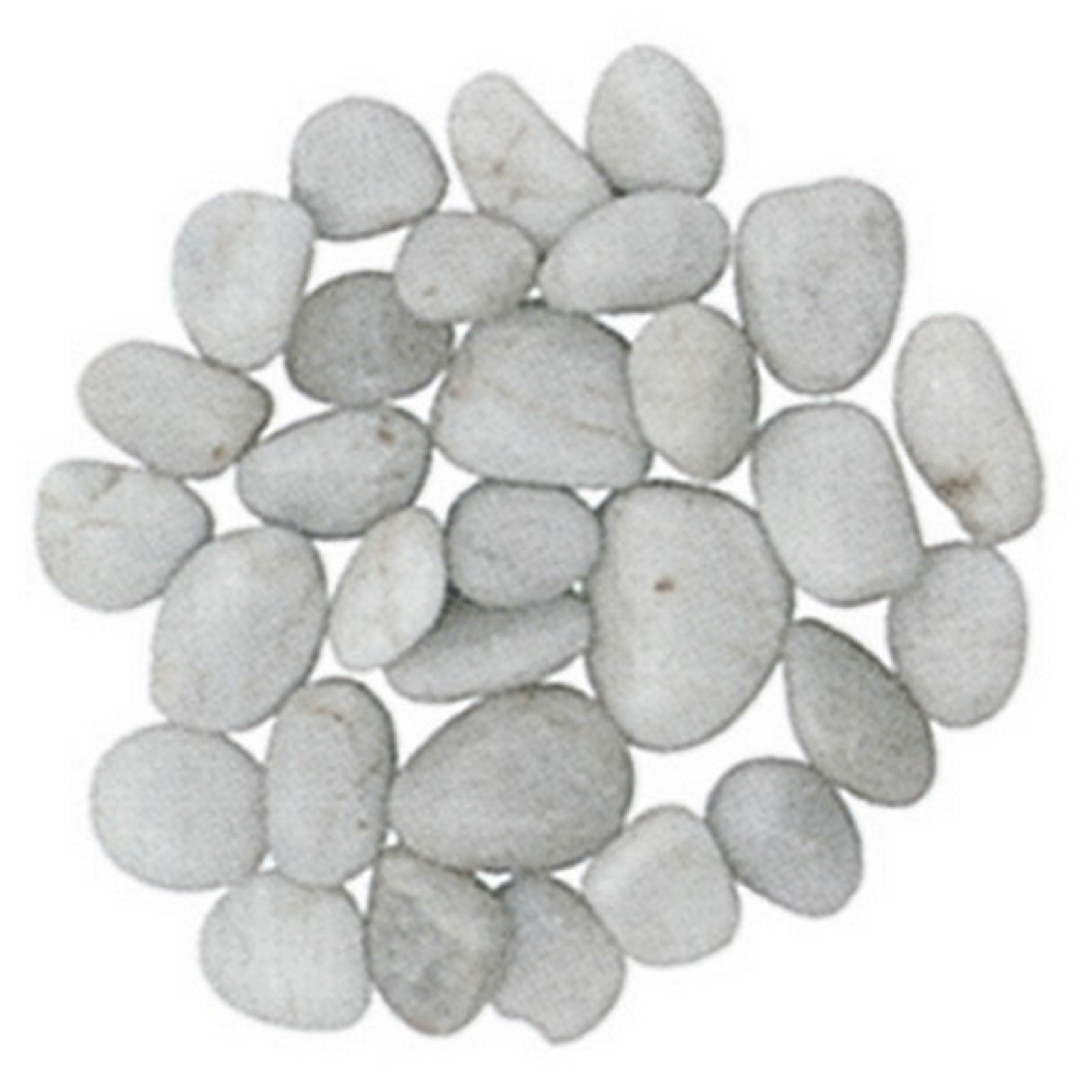 ciottoli levigati bianco carrara kg 20 cod:ferx.500478