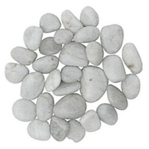 ciottoli levigati bianco carrara kg 20 cod:ferx.500478