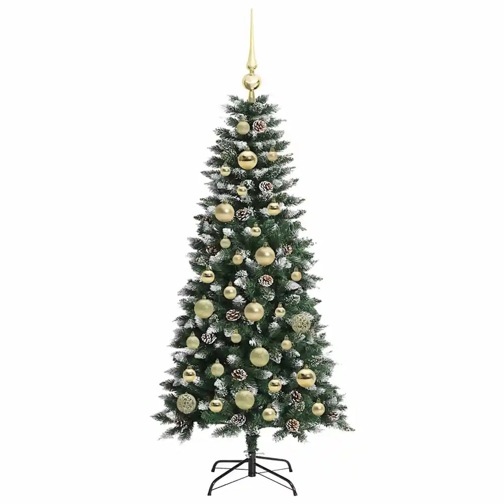 Albero di Natale artificiale con 150 LED Verde 120 cm