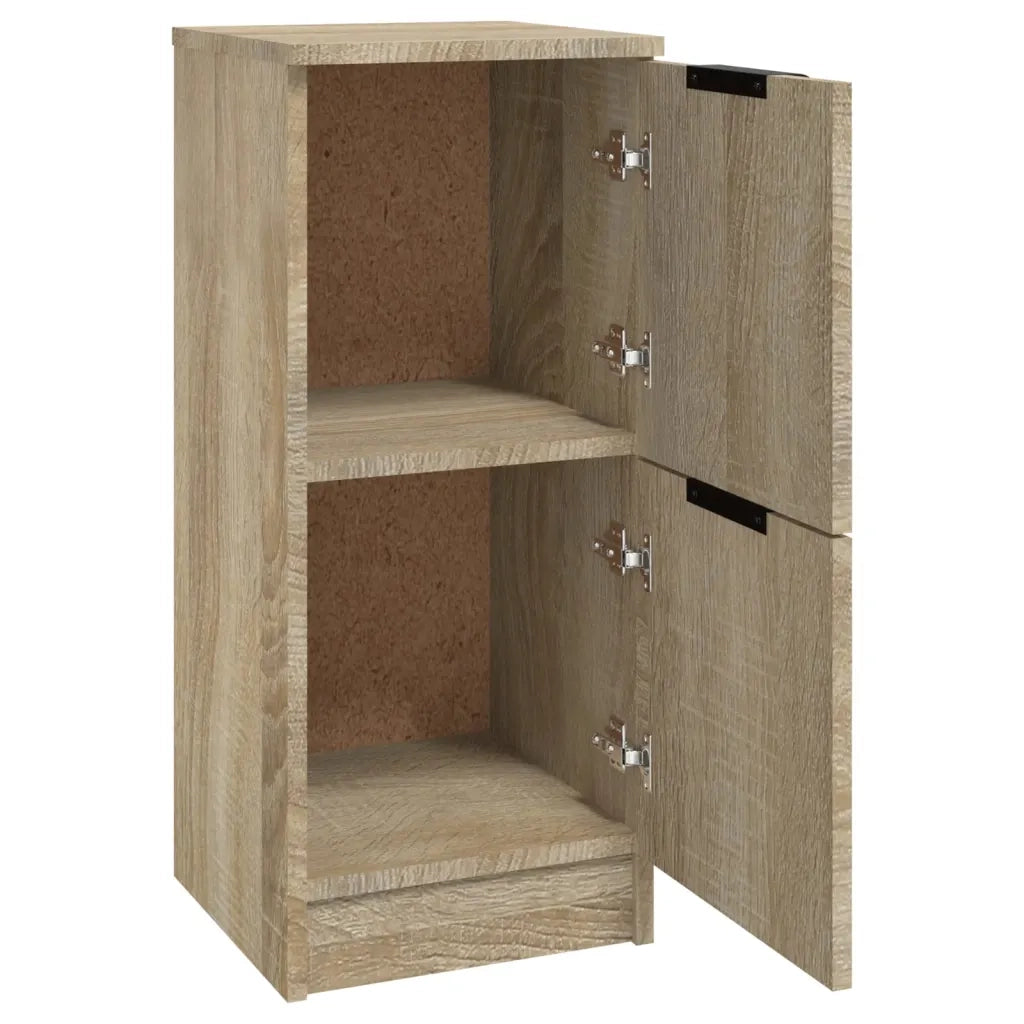 Credenze 2 pz Rovere Sonoma 30x30x70 cm in Legno Multistrato 811176