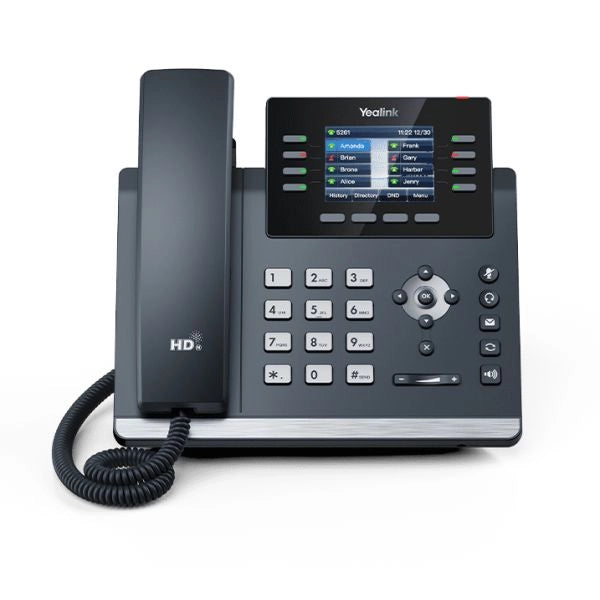 Yealink sip-t44u telefono ip grigio 8 linee lcd wi-fi