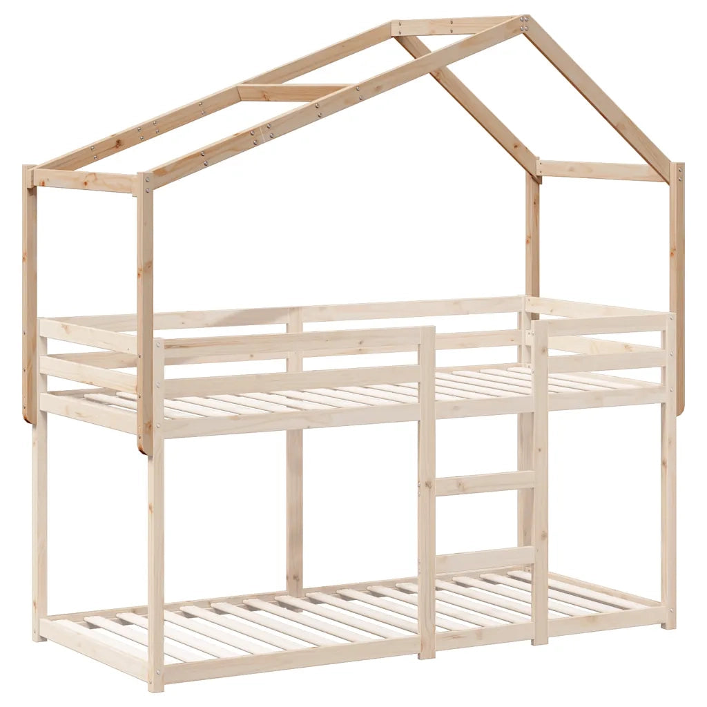 Tetto per Letto Bambini 203x95,5x142 cm Legno Massello di Pino