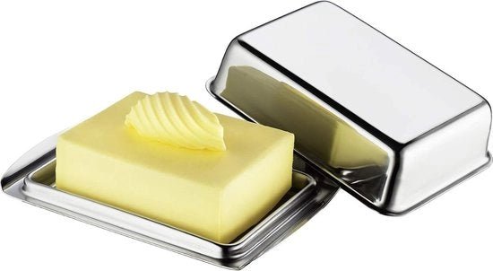 Contenitore per burro con coperchio - 16 x 10 x 5 cm - per 250 g di burro - contenitore per burro per frigorifero - contenitore per burro