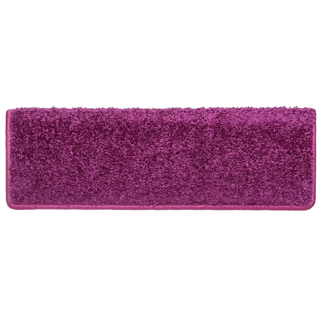 Tappetini per scale 30 pz | Gradini per Scale 65x21x4 cm Viola Bordo rettangolare