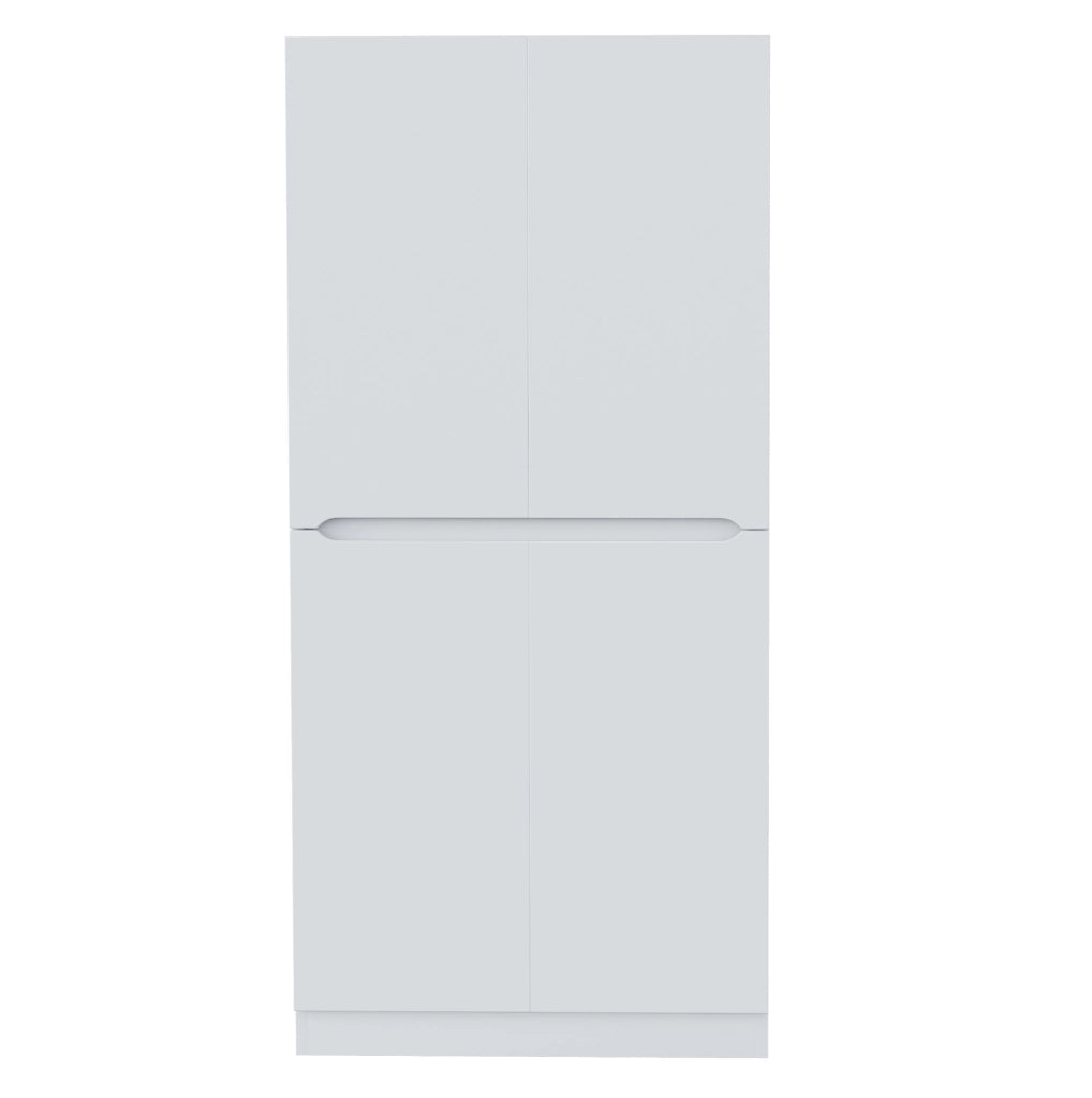 Armadio guardaroba a 2 ante bianco 70x40x170 cm