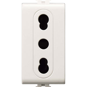 easy art.se8080 presa bipasso 2 poli + terra  cod:ferx.500548