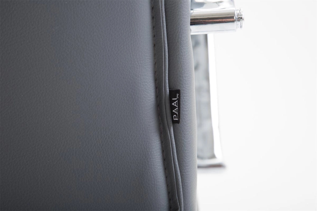 Sedia ufficio VAUD XL in similpelle grigio