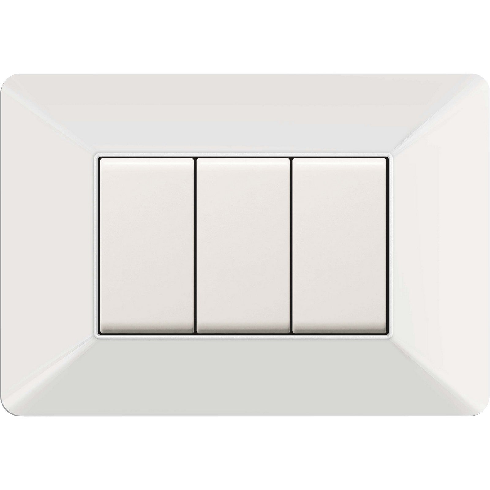 placca easy mod. matix  bianca 3 posti cod:ferx.500559