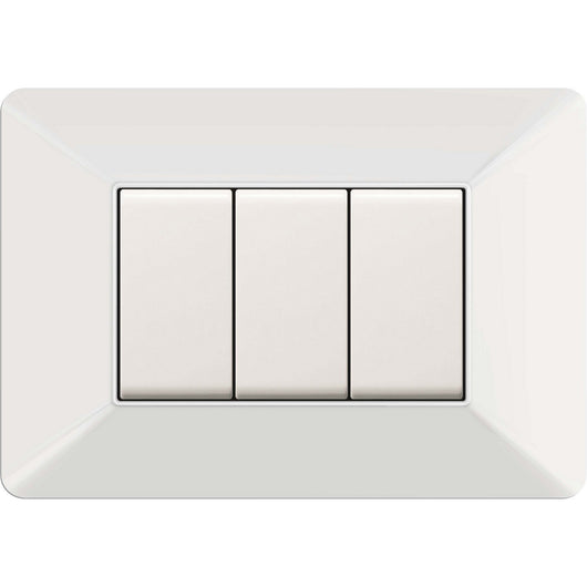 placca easy mod. matix  bianca 3 posti cod:ferx.500559