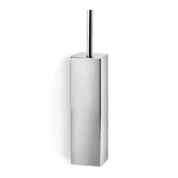 Lineabeta - Portascopino da muro/appoggio quadro in acciaio lucido